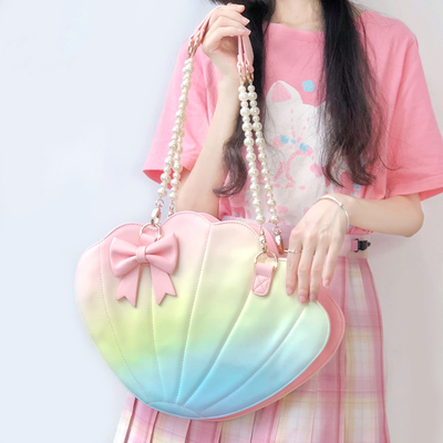 Sweet Girl Fairy Rainbow Mermaid Seashell Shoulder Bag