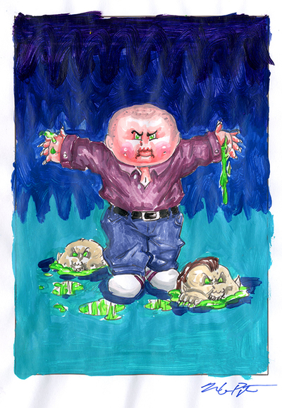 DAMON Knight / Insane ZANE Color Rough - Horrorible Kids - Series 7 2022