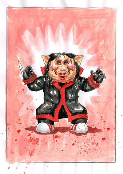 TESS Little PIGGY/ Swiney SHAWNEE Color Rough - Horrorible Kids - Series 7 2022