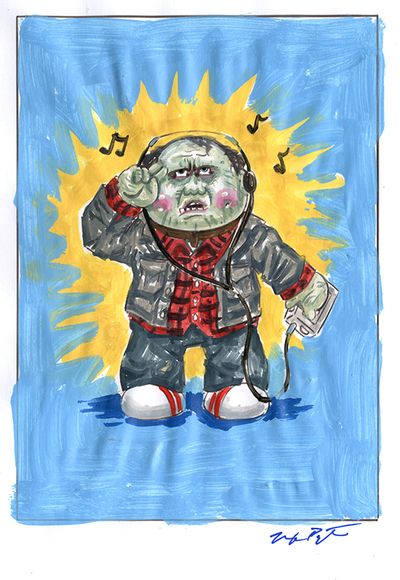 Boppin' BUB / JAY of the DEAD Color Rough - Horrorible Kids - Series 7 2022