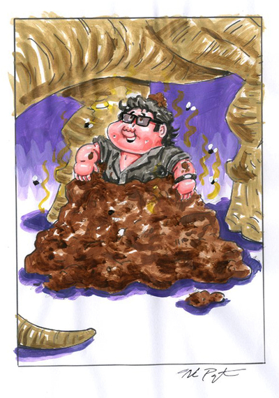 Messy MALCOLM / Jurassic PARKER Color Rough - Slop Culture Kids - Series 1 2022