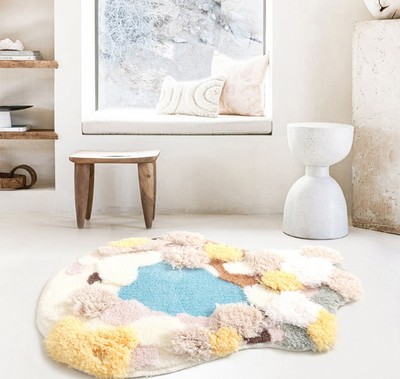 Mountain Valley Spring Tree Nature Soft Mat Moss Rugs Carpets Decor