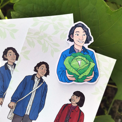 Koisenu Futari sticker & miniprint