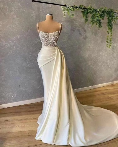 Elegant Wedding Dresses Bridal Gown Mermaid with Beading
