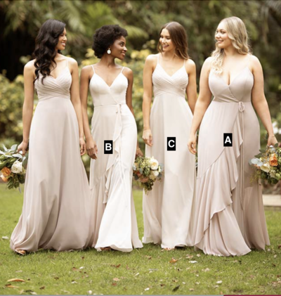 Plus Size Muti-style Bridesmaid Dresses for Wedding Guest Gown