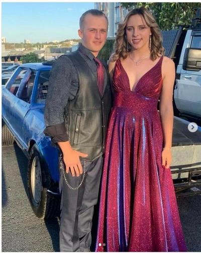 Burgundy A Line Sequins Prom Dress Evening Dress