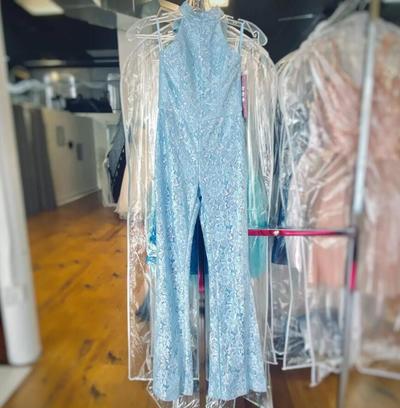 Lace Girl Pageant Dress Runway Jumpsuit Romper Flared Pants Bow little Kid Birthday Halter Neck Formal Party Gown Toddler Teens