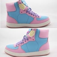 FREE Shipping Harajuku Little Twins sweet Sneakers Shoes - Thumbnail 4