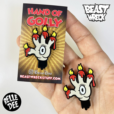 HAND OF GOLLY Glow Enamel Pin
