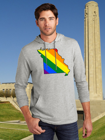 Home, Missouri Rainbow Unisex Hoodie