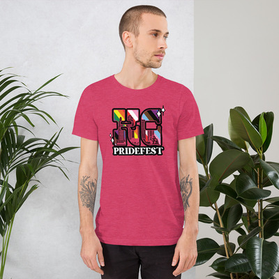 KC Pridefest 2022 Unisex Raspberry t-shirt