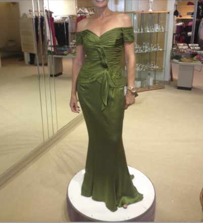 Olive Green Mother of the Bride Dresses Sheath