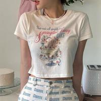Springtime Fancy Cake Print Tee - Thumbnail 3