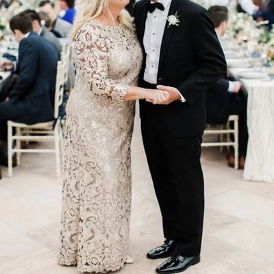 Lace Mother of the Bride Dresses with Sleeves