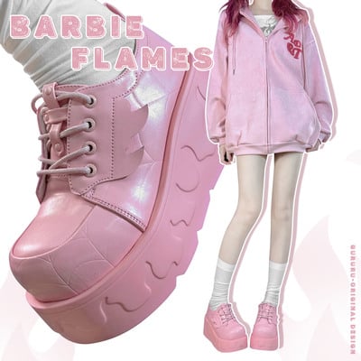 Original Fashion Wing Pink Platform Shoes