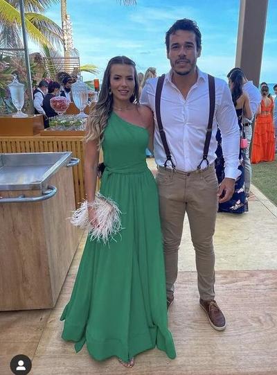 Elegant Green Chiffon A Line Prom Dresses