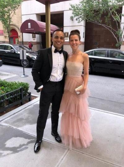 Light Pink A Line Tulle Prom Dresses