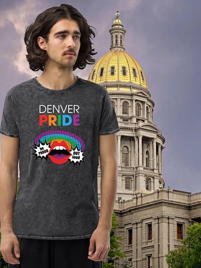 Denver Pride 2023 Denim T-Shirt