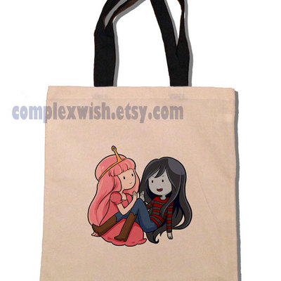 Adventure time cotton tote - bubblegum and marceline - Thumbnail 2