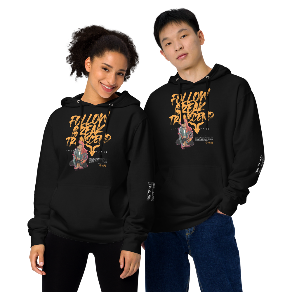 Follow Break Transcend unisex midweight hoodie