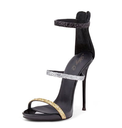 Popular Black and Gold,Sliver High Heels