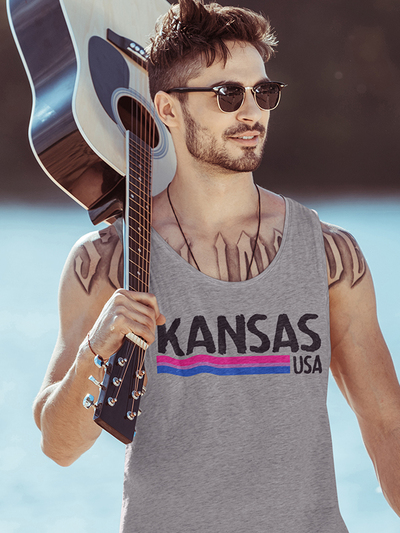 Kansas USA Bi-sexual Unisex Tank Top