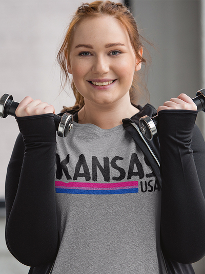 Kansas USA Bi-sexual Women's Relaxed T-Shirt