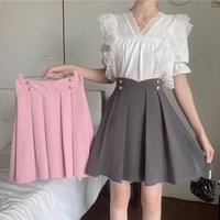 Plus Size Spring Autumn Girl Fashion A-line Umbrella Short Skirt - Thumbnail 1