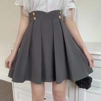 Plus Size Spring Autumn Girl Fashion A-line Umbrella Short Skirt - Thumbnail 3