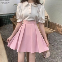 Plus Size Spring Autumn Girl Fashion A-line Umbrella Short Skirt - Thumbnail 6