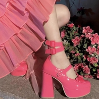 Sweetheart Classic Luxury Japanese Girl Fashion Women Platform Bow High Heels Shoes - Thumbnail 1