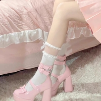 Sweetheart Classic Luxury Japanese Girl Fashion Women Platform Bow High Heels Shoes - Thumbnail 6