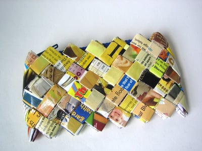 Small Yellow Zipper Pouch - Eco & Happy