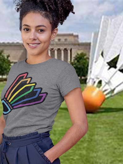 Kansas City Pridefest shuttlecock pride womens athletic