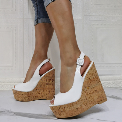 Women Platform Wedge Sandals Super High Heels Casual Simple Office Lady Shoes Fashion Summer Hot Sale