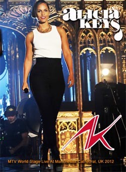 ALICIA KEYS MTV World Stage Live At Manchester Cathedral, UK 09.24.2012 DVD