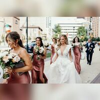 Charming A Line Spaghetti Straps Pink Long Bridesmaid Dress - Thumbnail 2