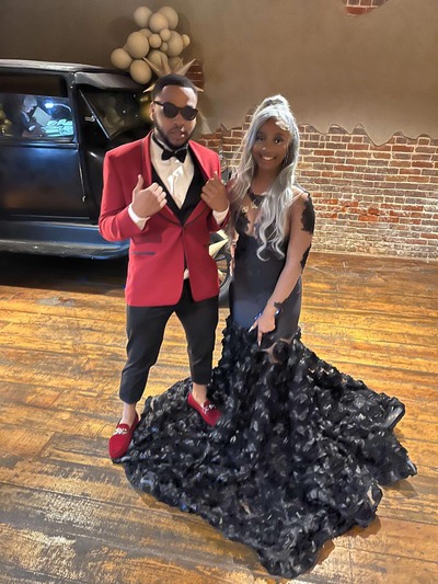 Black Mermaid Sheer Long Sleeve Lace African Prom Dress Black Girl Evening Dress