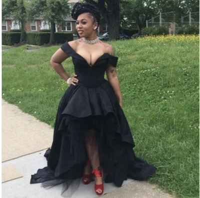 Off Shoulder Black Prom Dresses Homecoming Gown