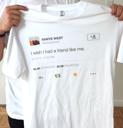Free Shipping-I WISH I HAD A FRIEND LIKE ME TEE