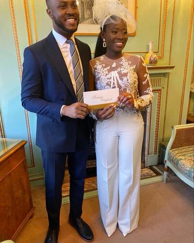 Simple Sheath Lace Long Sleeve African Wedding Jumpsuit Bridal Jumpsuit