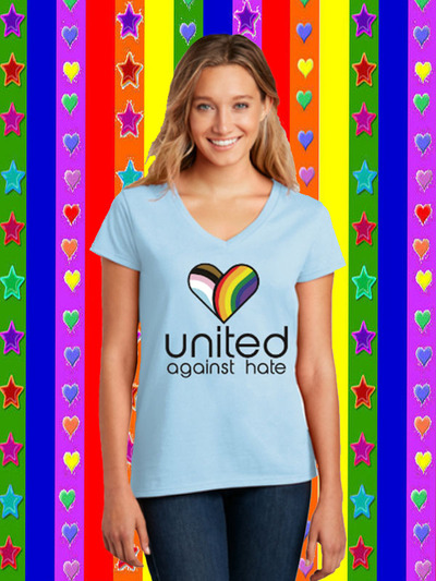 Phoenix Pride 2023 Official Theme Women’s recycled v-neck t-shirt