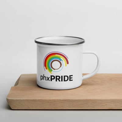 United Against Hate, Phoenix Pride Enamel Mug