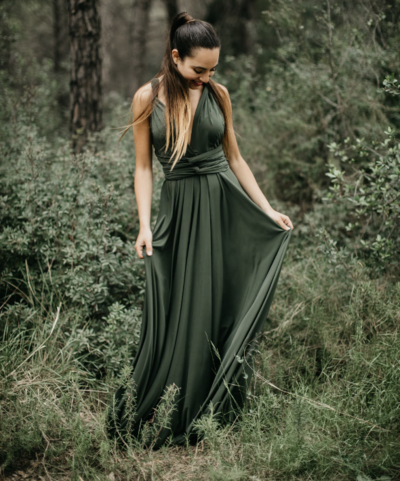 Convertible Green Bridesmaid Dresses for Wedding