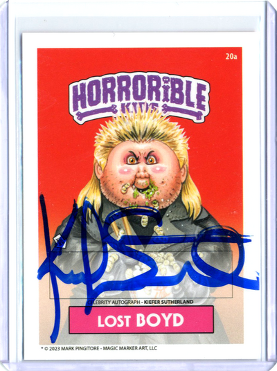 Lost BOYD Horrorible Kids KIEFER SUTHERLAND - CELEBRITY AUTO Card