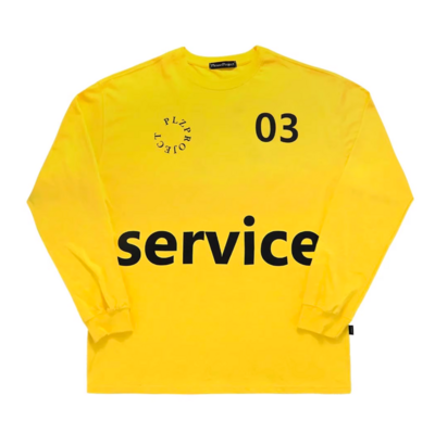 "SERVICE" LONG SLEEVE T SHIRT