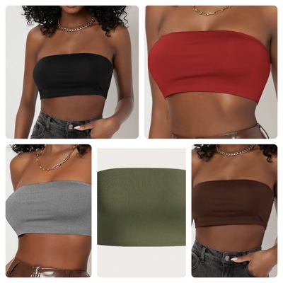 Strapless Tube Crop-TD