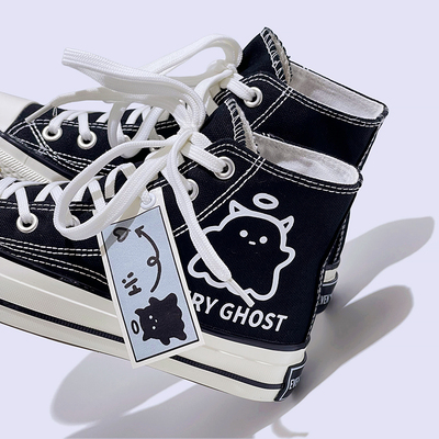 Fairy Ghost Prints High Top Sneakers