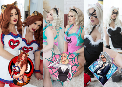 Cat Maids - Postcard & Sticker set (Limited Edition)