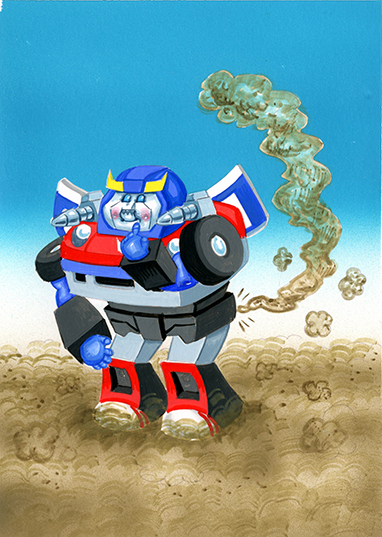 Smoke Screen DEAN / Cloud DEE Final Art - Trashformers  Series 2 2023